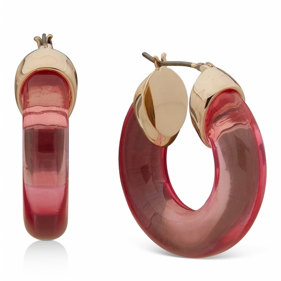 Dkny Jewelry - DKNY
Gold-Tone Rounded Click-Top Hoop Earrings, 1/2"